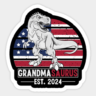 1st Time GrandMa EST 2024 New First GrandMa 2024 Sticker